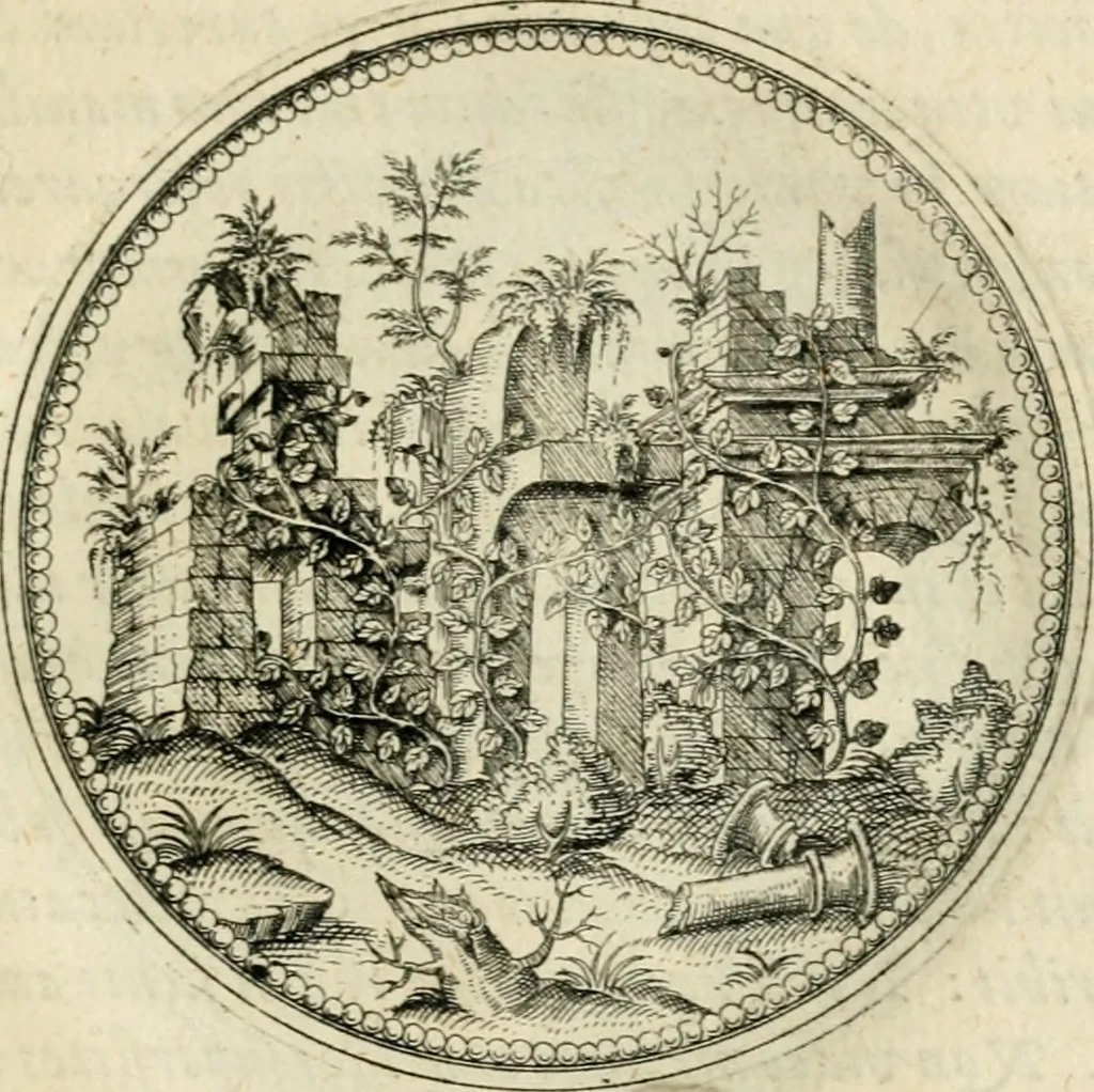 An illustration from Symbolorvm & emblematvm ex re herbaria desvmtorvm centvria vna, 1590, leaf 142