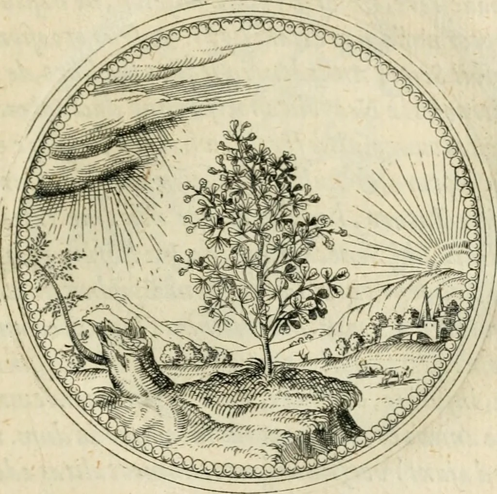 An illustration from Symbolorvm & emblematvm ex re herbaria desvmtorvm centvria vna, 1590, leaf 166