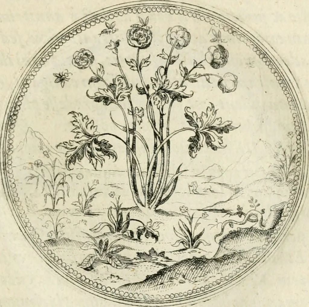 An illustration from Symbolorvm & emblematvm ex re herbaria desvmtorvm centvria vna, 1590, leaf 168