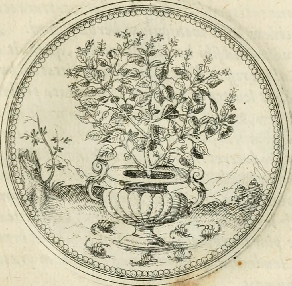 An illustration from Symbolorvm & emblematvm ex re herbaria desvmtorvm centvria vna, 1590, leaf 200