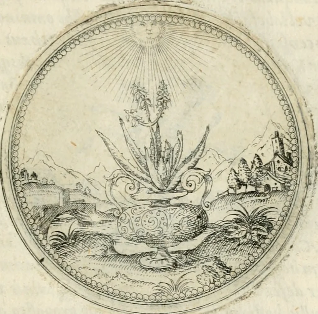 An illustration from Symbolorvm & emblematvm ex re herbaria desvmtorvm centvria vna, 1590, leaf 208