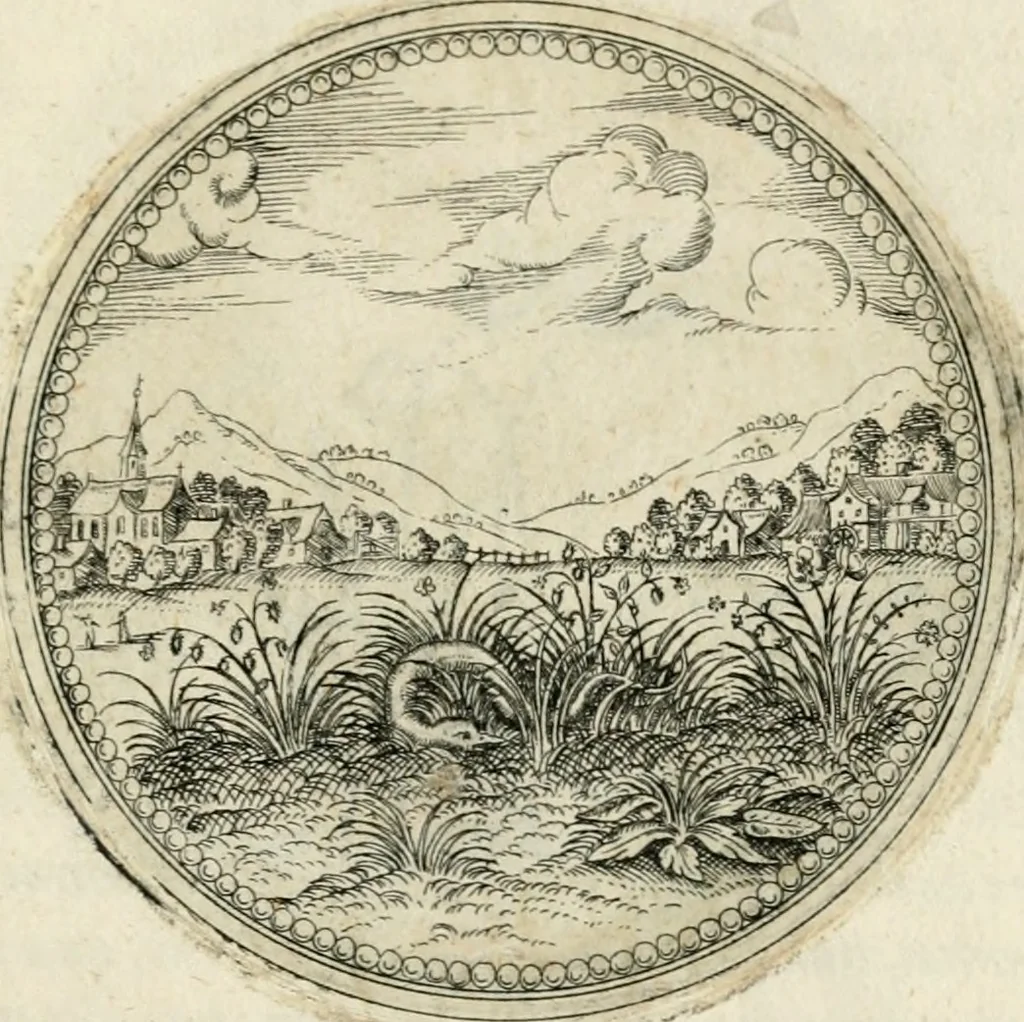An illustration from Symbolorvm & emblematvm ex re herbaria desvmtorvm centvria vna, 1590, leaf 214