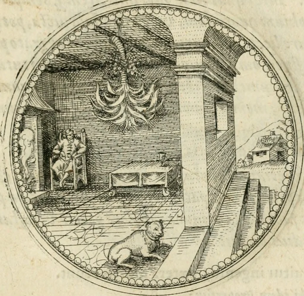 An illustration from Symbolorvm & emblematvm ex re herbaria desvmtorvm centvria vna, 1590, leaf 218