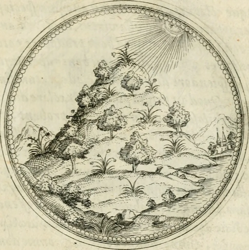 An illustration from Symbolorvm & emblematvm ex re herbaria desvmtorvm centvria vna, 1590, leaf 36