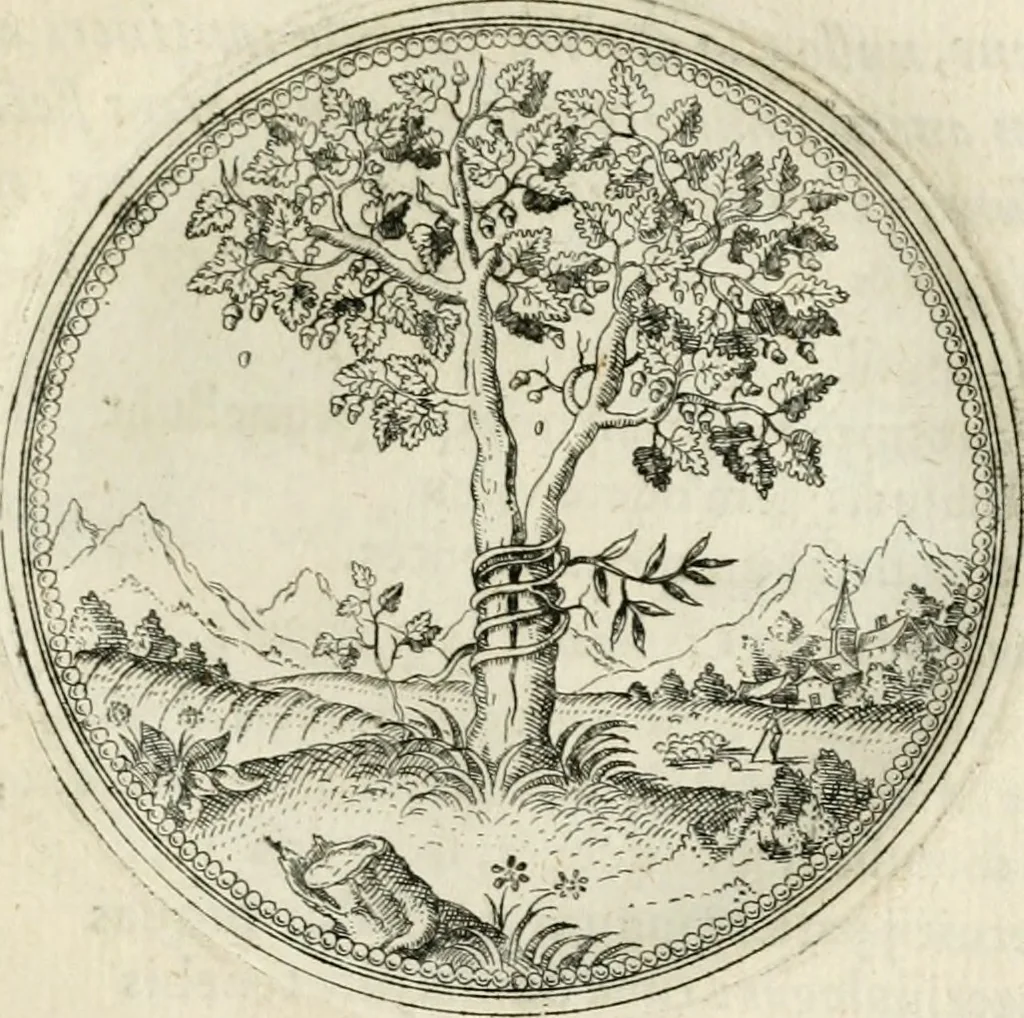 An illustration from Symbolorvm & emblematvm ex re herbaria desvmtorvm centvria vna, 1590, leaf 66
