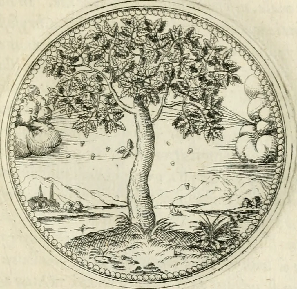An illustration from Symbolorvm & emblematvm ex re herbaria desvmtorvm centvria vna, 1590, leaf 68