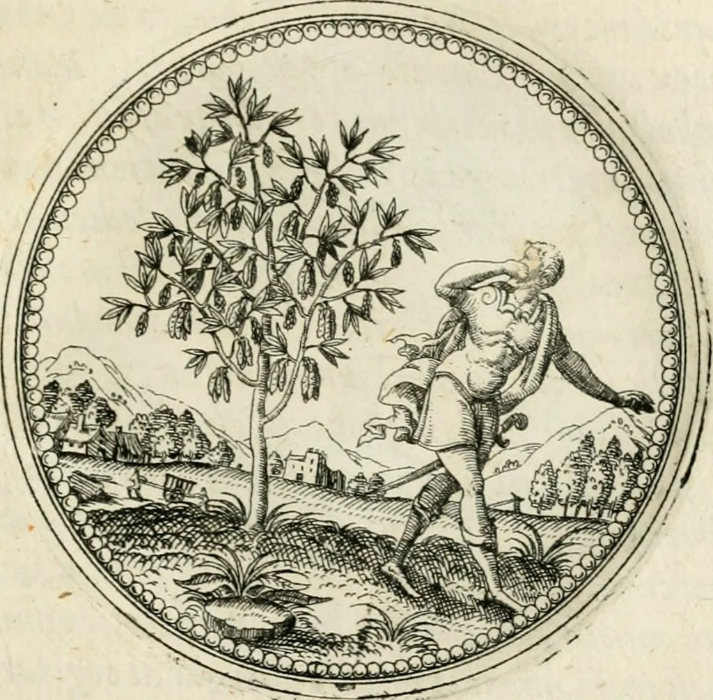 An illustration from Symbolorvm & emblematvm ex re herbaria desvmtorvm centvria vna, 1590, leaf 70