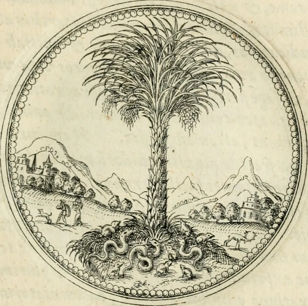 An illustration from Symbolorvm & emblematvm ex re herbaria desvmtorvm centvria vna, 1590, leaf 82