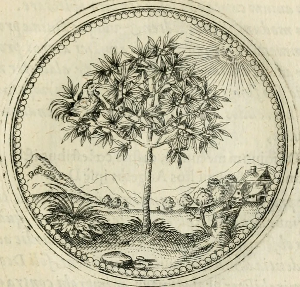 An illustration from Symbolorvm & emblematvm ex re herbaria desvmtorvm centvria vna, 1590, leaf 88