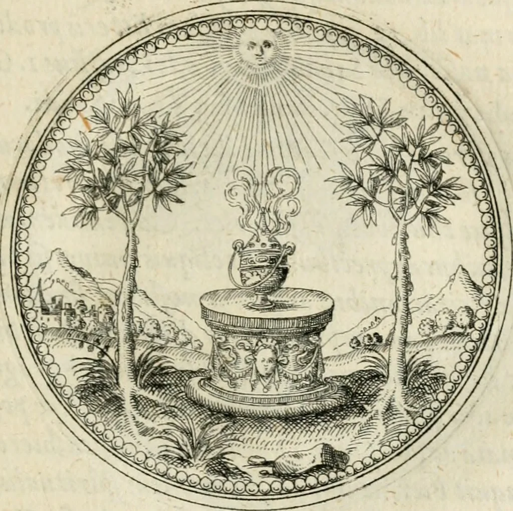 An illustration from Symbolorvm & emblematvm ex re herbaria desvmtorvm centvria vna, 1590, leaf 94