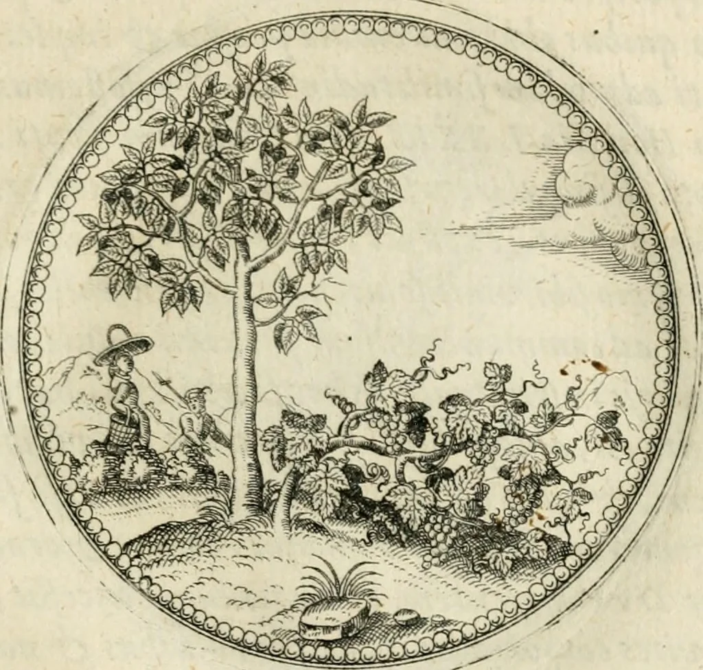 An illustration from Symbolorvm & emblematvm ex re herbaria desvmtorvm centvria vna, 1590, leaf 98