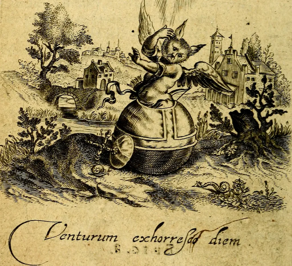An illustration from Emblemes, 1635, leaf 109
