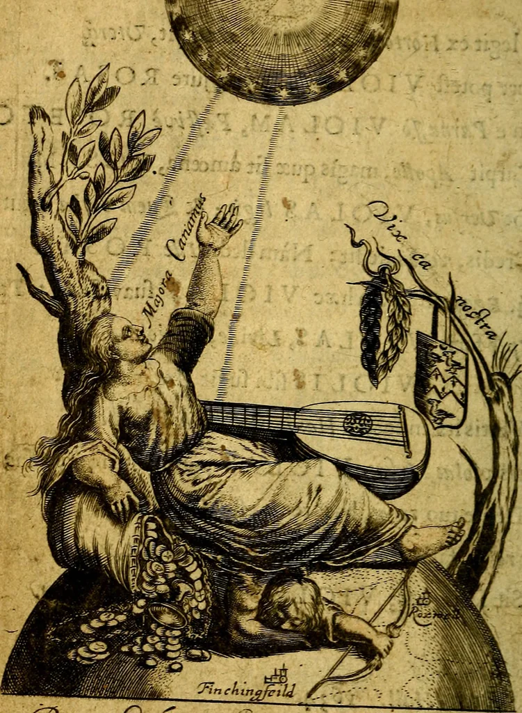 An illustration from Emblemes, 1635, leaf 13