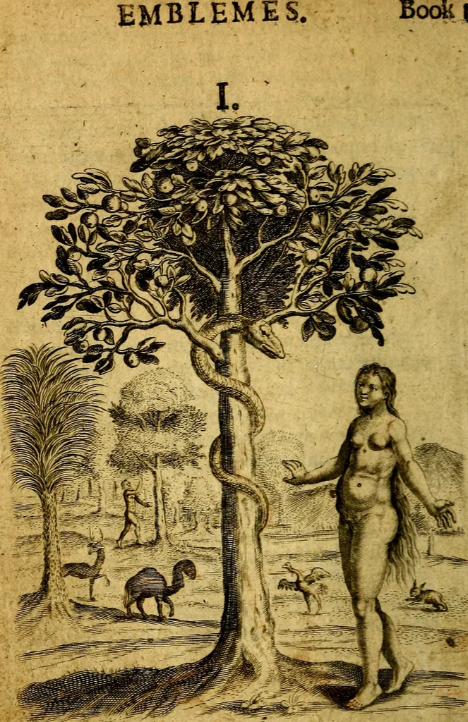 An illustration from Emblemes, 1635, leaf 17