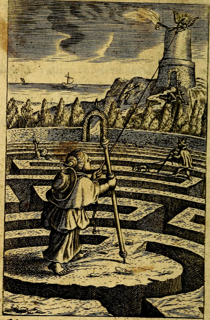 An illustration from Emblemes, 1635, leaf 205