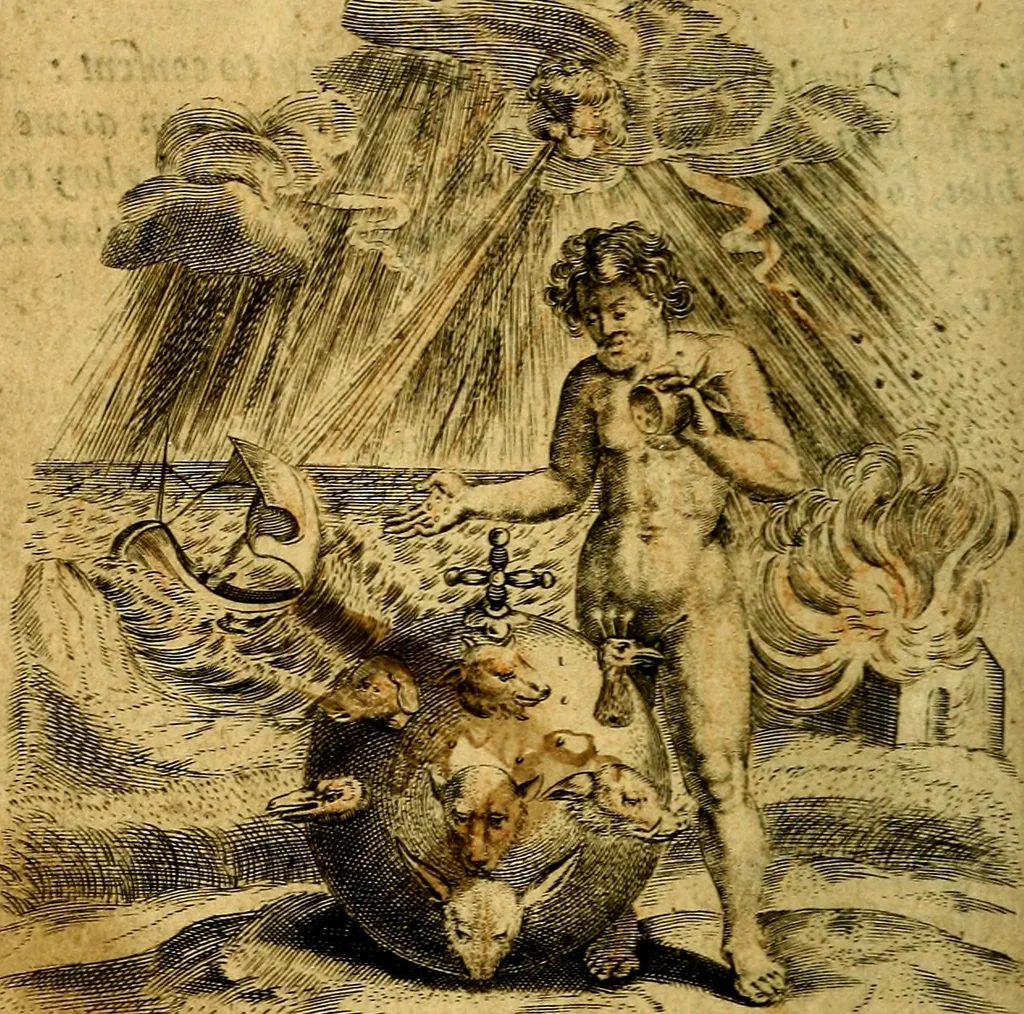 An illustration from Emblemes, 1635, leaf 21