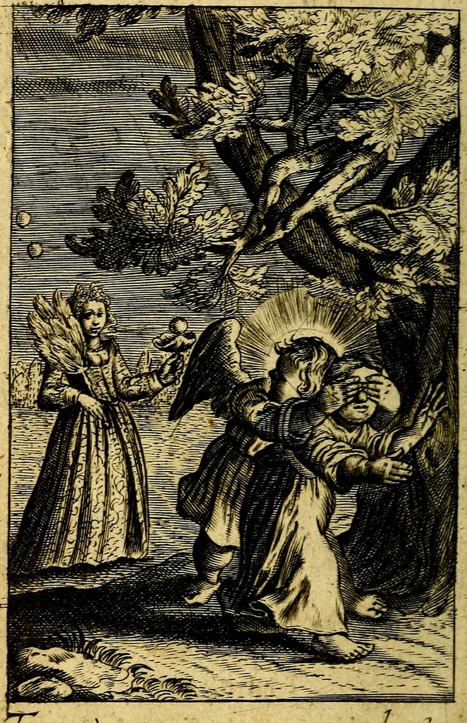 An illustration from Emblemes, 1635, leaf 217