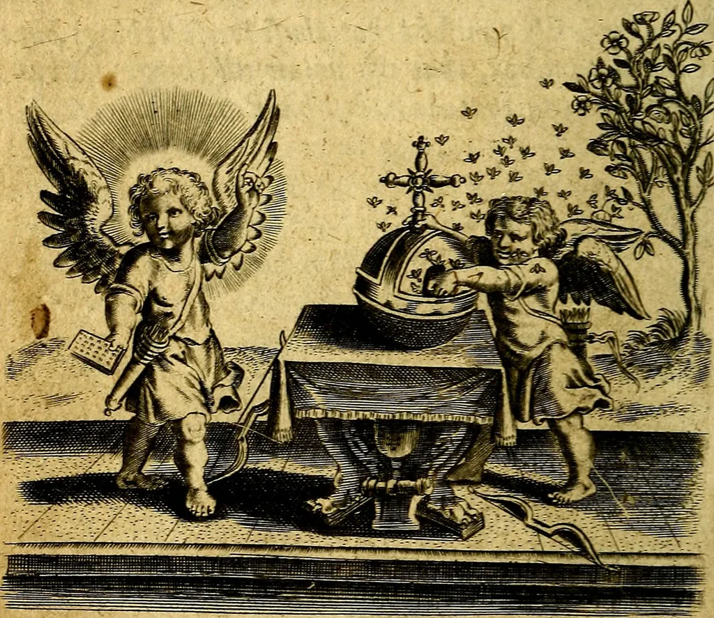 An illustration from Emblemes, 1635, leaf 25