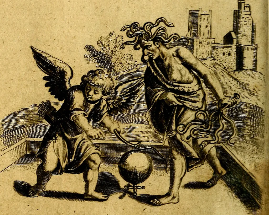 An illustration from Emblemes, 1635, leaf 33