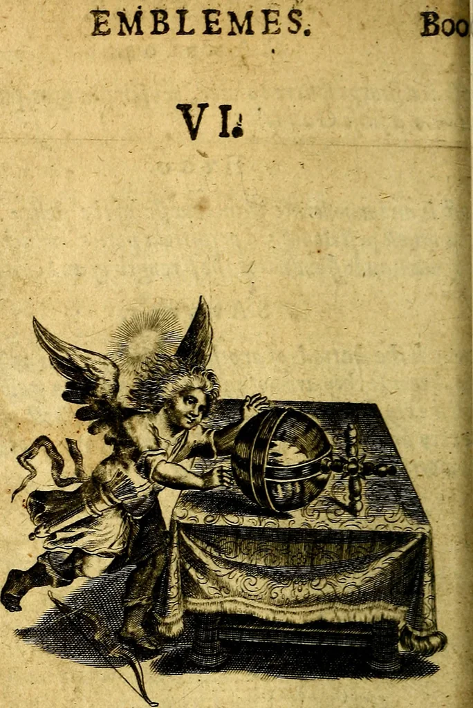 An illustration from Emblemes, 1635, leaf 37