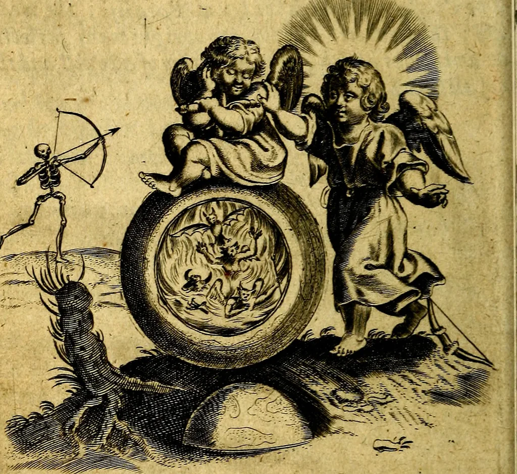 An illustration from Emblemes, 1635, leaf 41