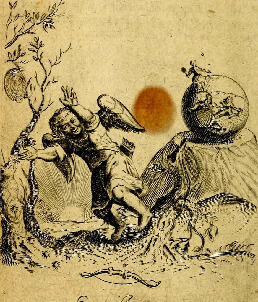 An illustration from Emblemes, 1635, leaf 45