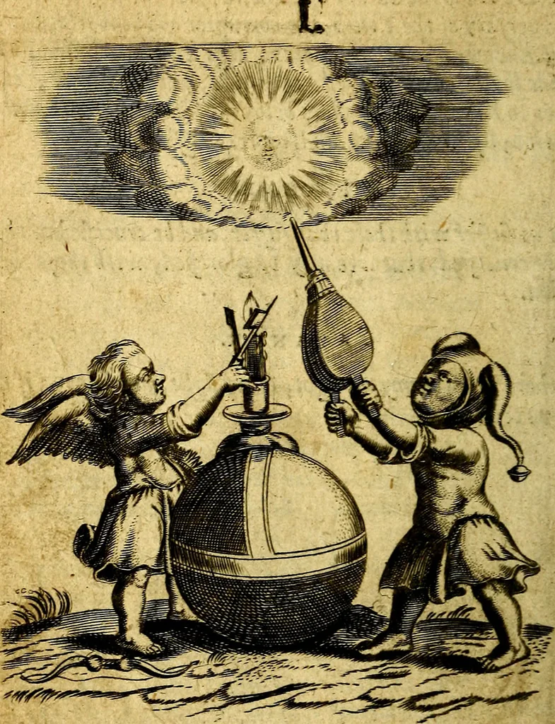 An illustration from Emblemes, 1635, leaf 77