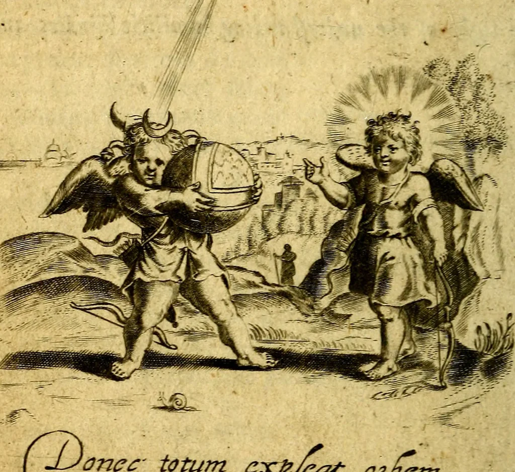 An illustration from Emblemes, 1635, leaf 81