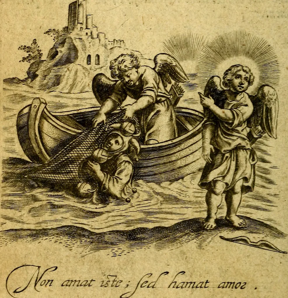 An illustration from Emblemes, 1635, leaf 85