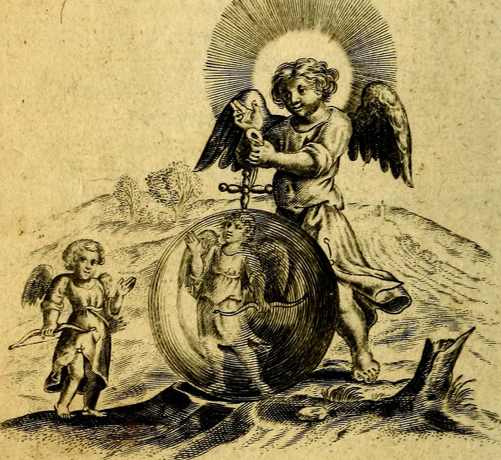 An illustration from Emblemes, 1635, leaf 97