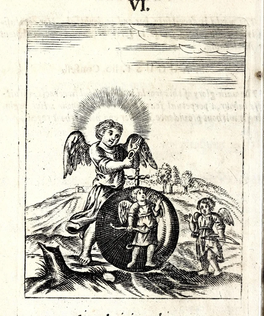 An illustration from Emblemes, 1709, leaf 98