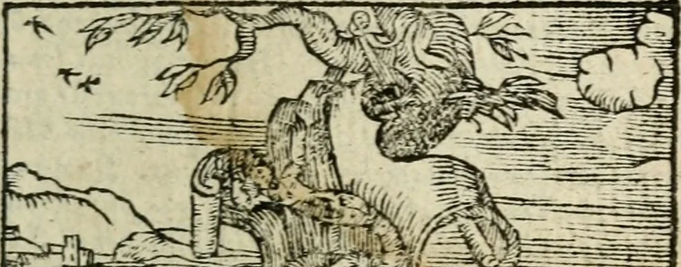 An illustration from Emblemes d'Alciat : en latin et francois vers povr vers, 1574, leaf 10