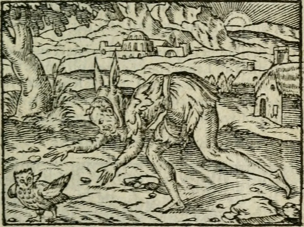An illustration from Emblemes d'Alciat : en latin et francois vers povr vers, 1574, leaf 100