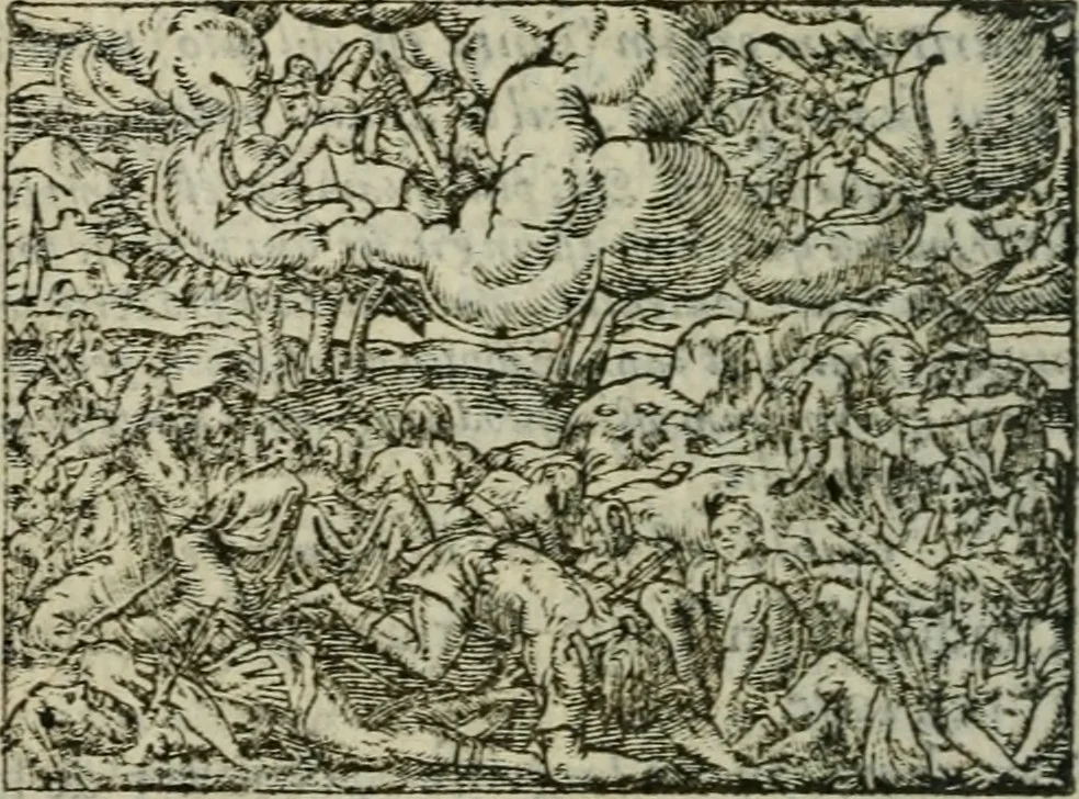 An illustration from Emblemes d'Alciat : en latin et francois vers povr vers, 1574, leaf 103