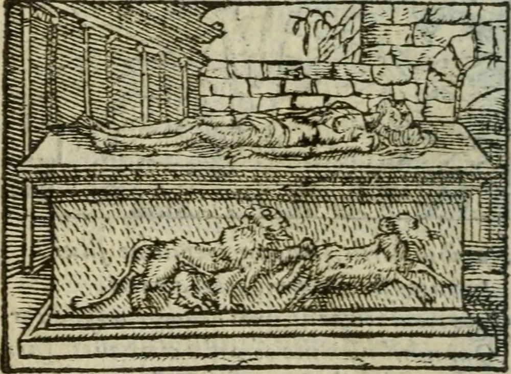 An illustration from Emblemes d'Alciat : en latin et francois vers povr vers, 1574, leaf 111