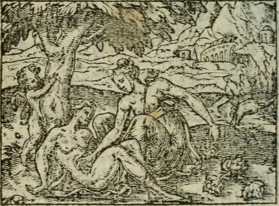 An illustration from Emblemes d'Alciat : en latin et francois vers povr vers, 1574, leaf 115