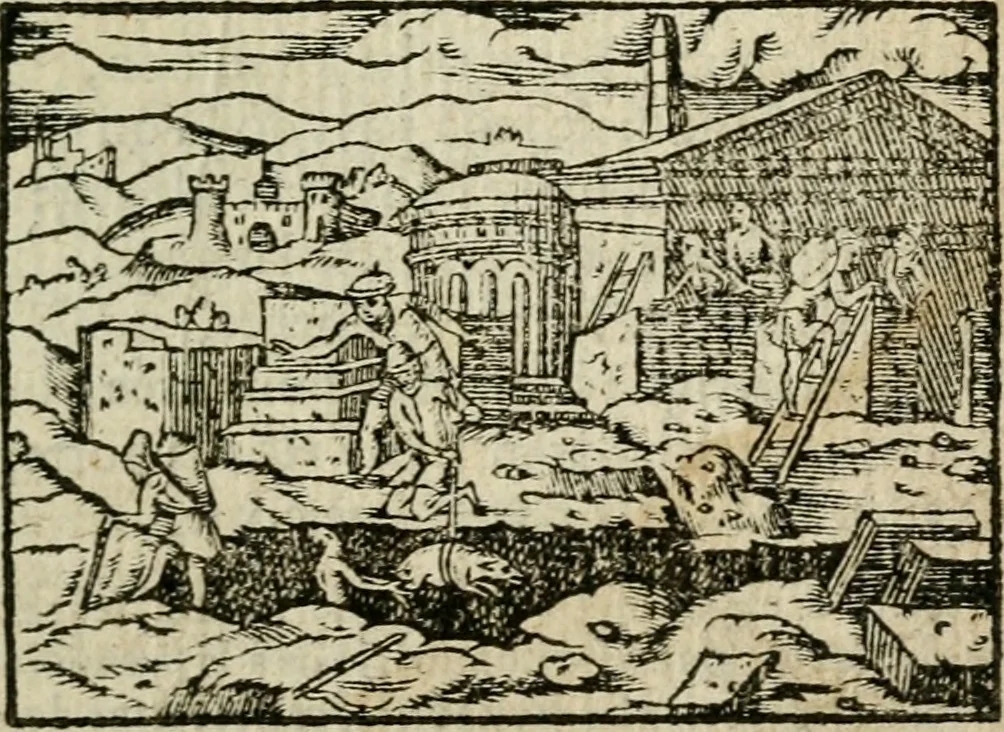 An illustration from Emblemes d'Alciat : en latin et francois vers povr vers, 1574, leaf 12