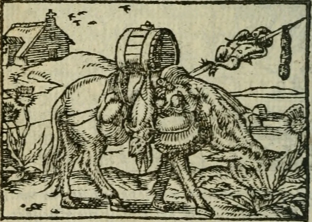 An illustration from Emblemes d'Alciat : en latin et francois vers povr vers, 1574, leaf 125