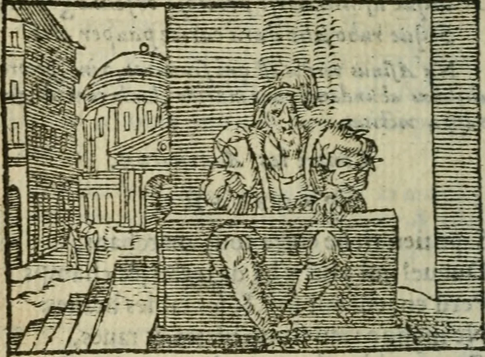 An illustration from Emblemes d'Alciat : en latin et francois vers povr vers, 1574, leaf 127