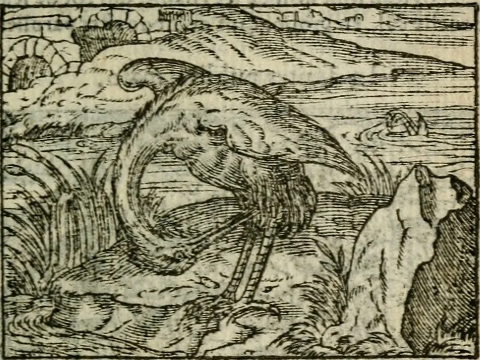 An illustration from Emblemes d'Alciat : en latin et francois vers povr vers, 1574, leaf 128