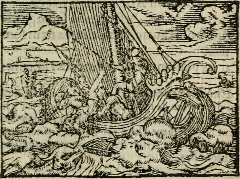 An illustration from Emblemes d'Alciat : en latin et francois vers povr vers, 1574, leaf 130