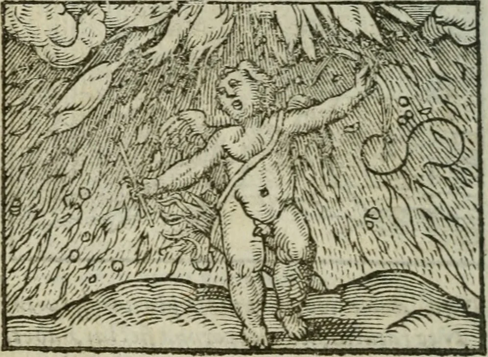 An illustration from Emblemes d'Alciat : en latin et francois vers povr vers, 1574, leaf 157