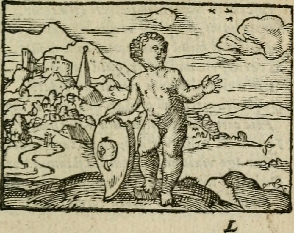 An illustration from Emblemes d'Alciat : en latin et francois vers povr vers, 1574, leaf 166
