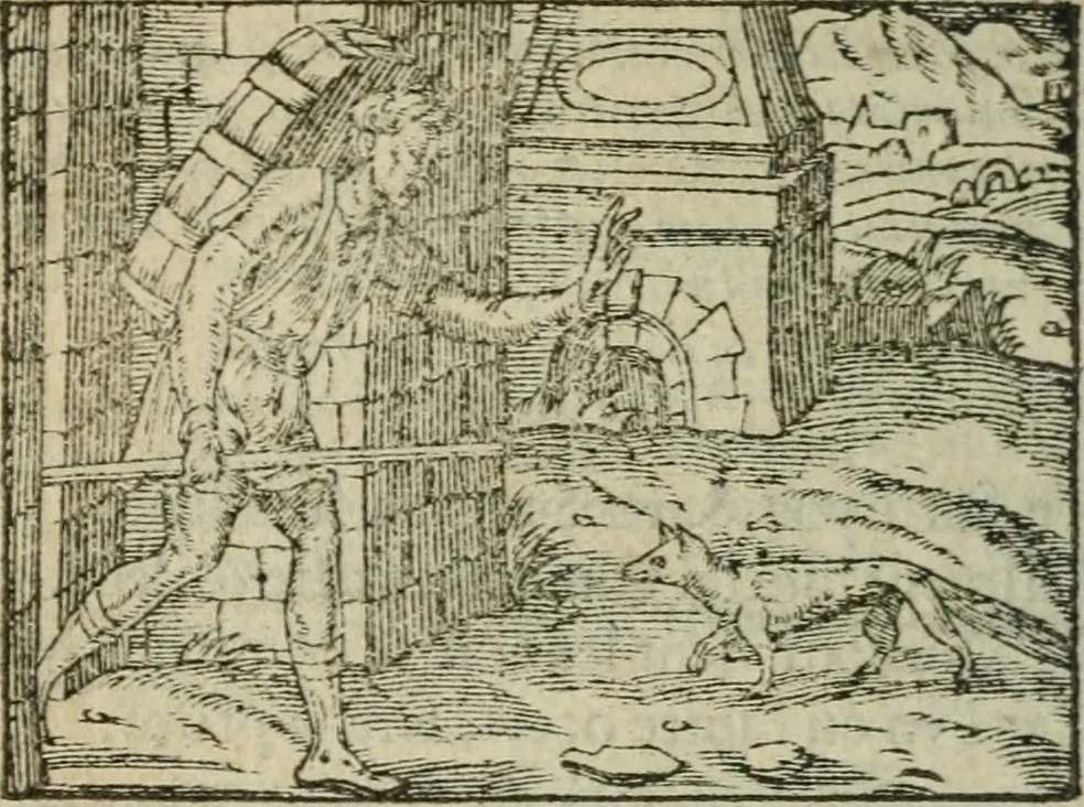 An illustration from Emblemes d'Alciat : en latin et francois vers povr vers, 1574, leaf 189