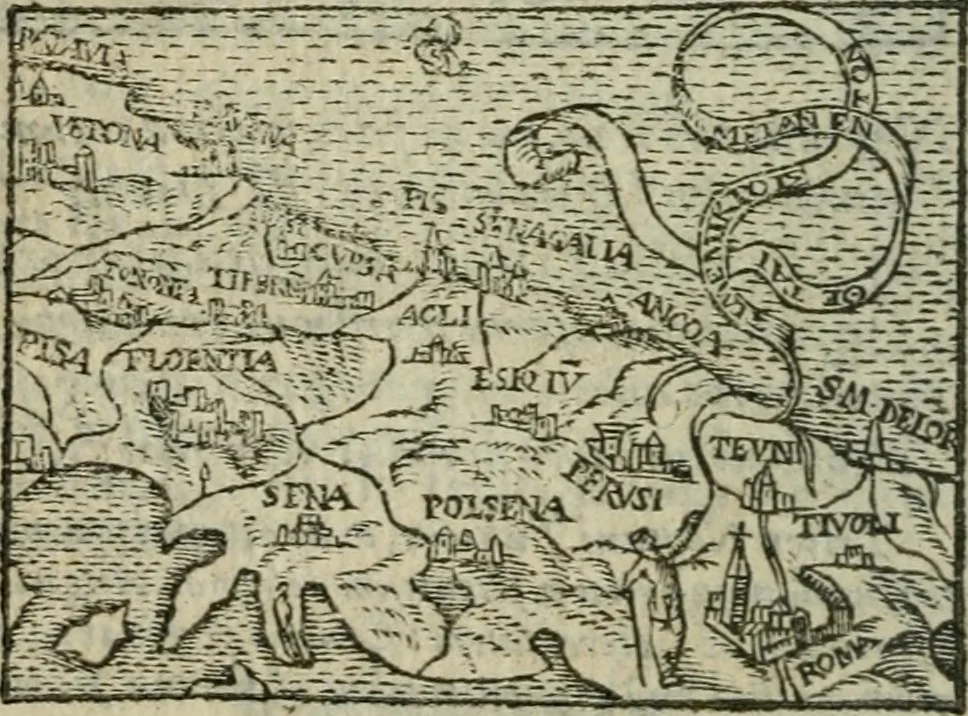 An illustration from Emblemes d'Alciat : en latin et francois vers povr vers, 1574, leaf 199