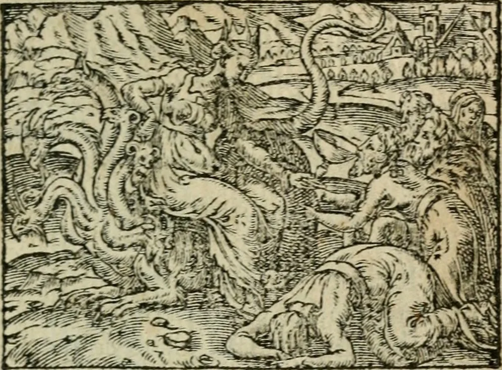 An illustration from Emblemes d'Alciat : en latin et francois vers povr vers, 1574, leaf 20