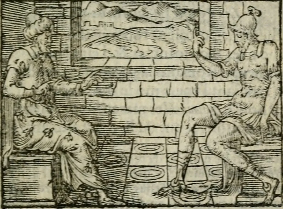 An illustration from Emblemes d'Alciat : en latin et francois vers povr vers, 1574, leaf 204