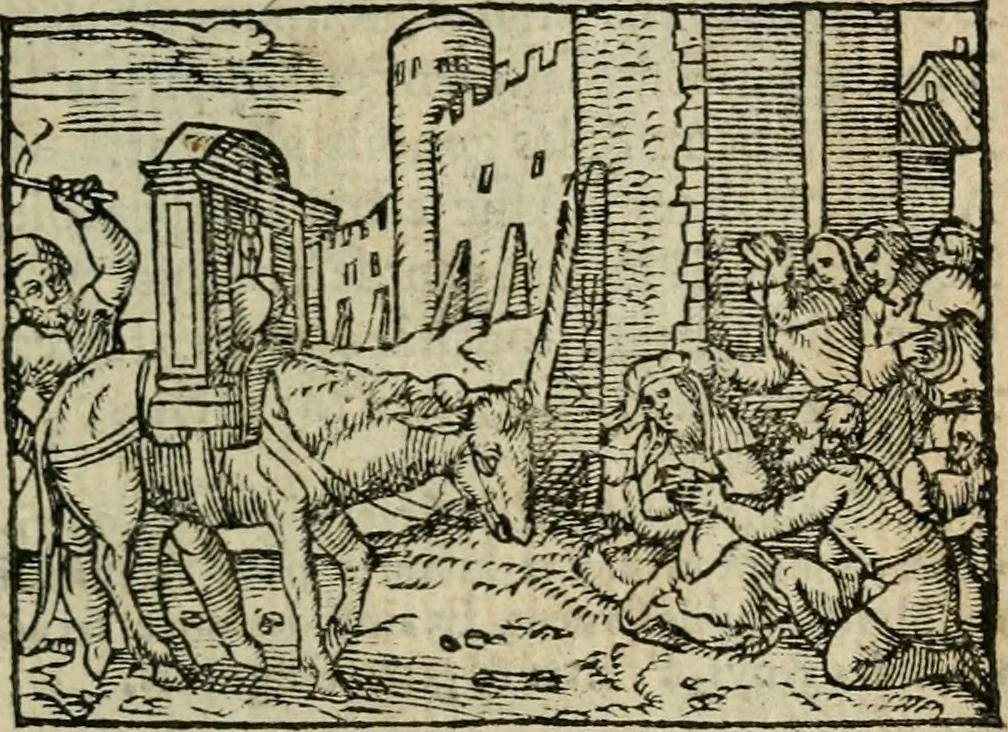 An illustration from Emblemes d'Alciat : en latin et francois vers povr vers, 1574, leaf 22