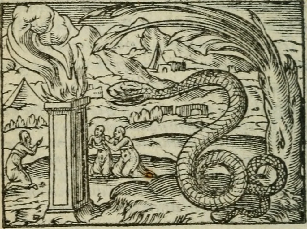 An illustration from Emblemes d'Alciat : en latin et francois vers povr vers, 1574, leaf 225