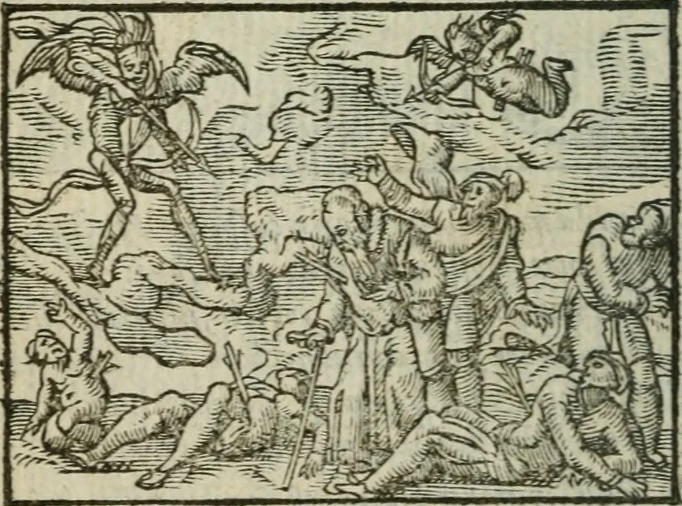 An illustration from Emblemes d'Alciat : en latin et francois vers povr vers, 1574, leaf 233